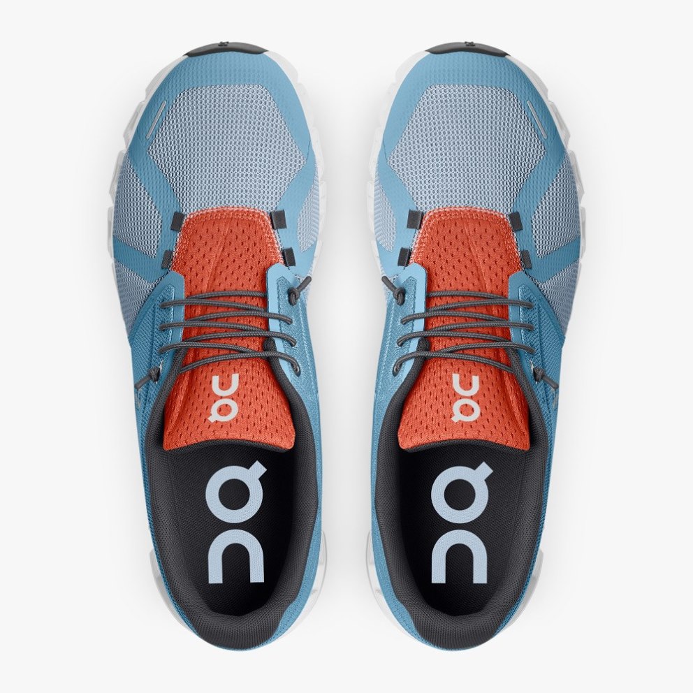 Men's On Cloud 5 Push Sneakers Blue | NZ-04382