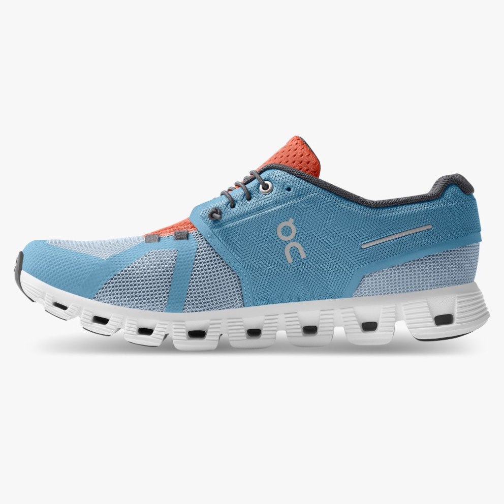 Men's On Cloud 5 Push Sneakers Blue | NZ-04382