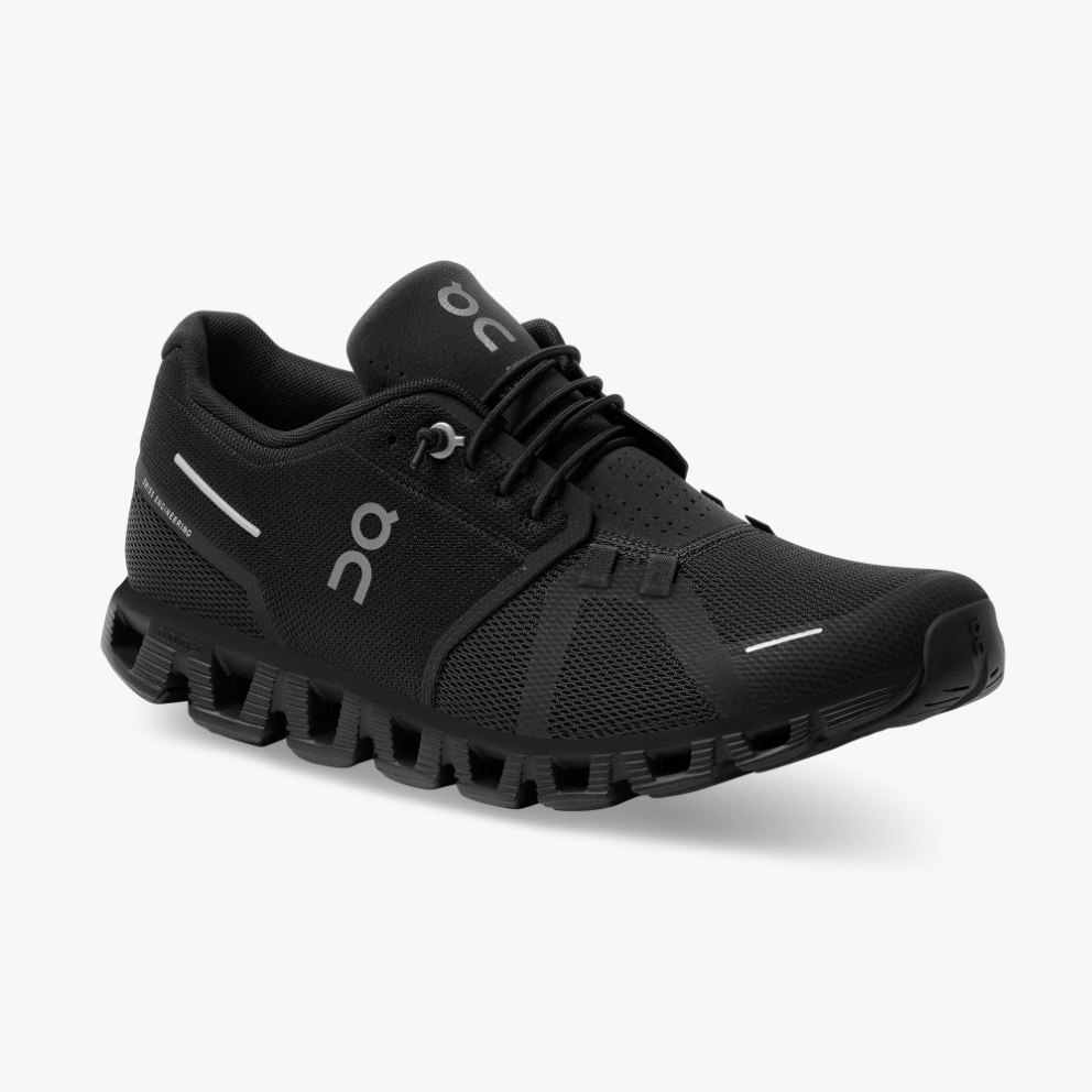 Men's On Cloud 5 Sneakers Black | NZ-03182