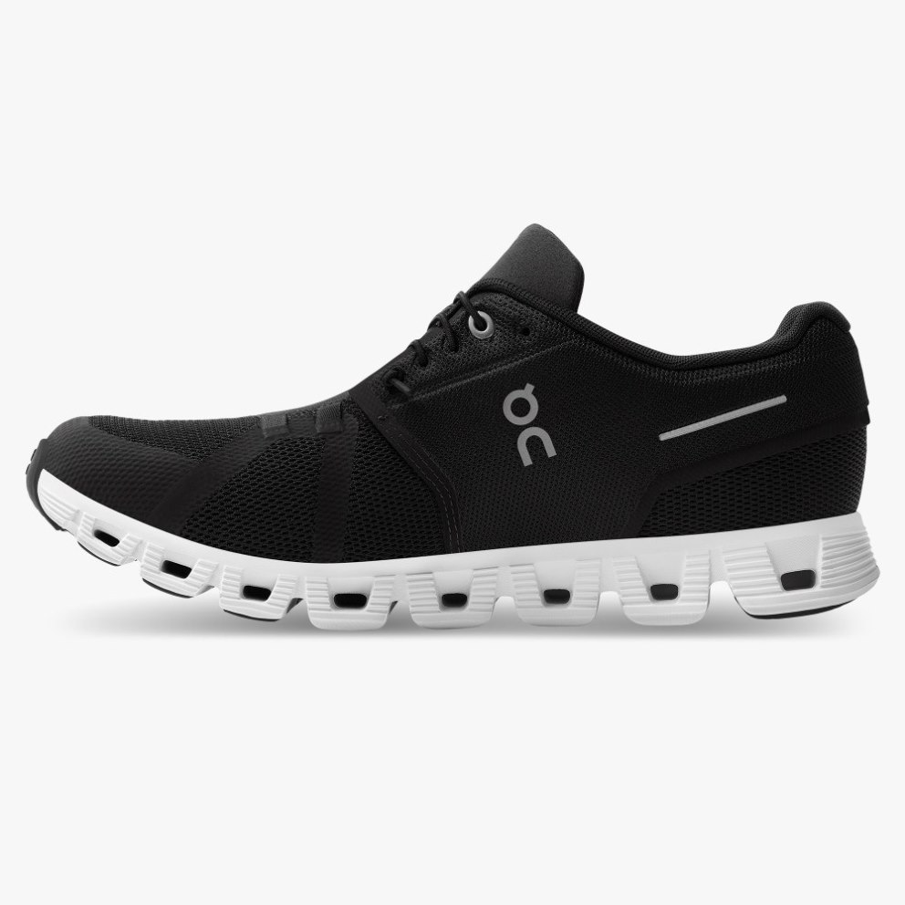 Men's On Cloud 5 Sneakers Black | NZ-79045