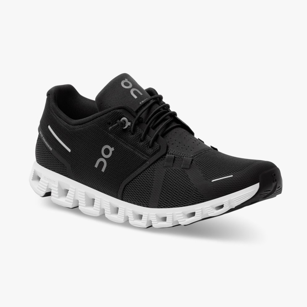 Men's On Cloud 5 Sneakers Black | NZ-79045