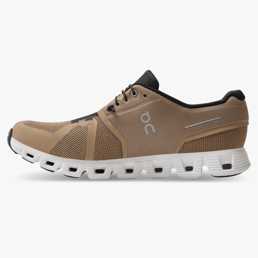 Men's On Cloud 5 Sneakers Brown | NZ-80352