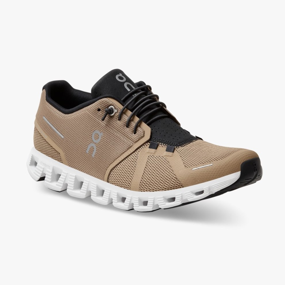 Men's On Cloud 5 Sneakers Brown | NZ-80352