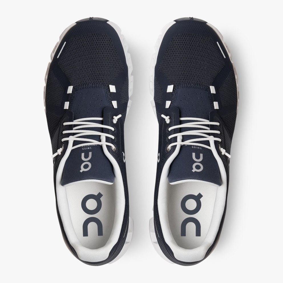 Men's On Cloud 5 Sneakers Navy | NZ-57216