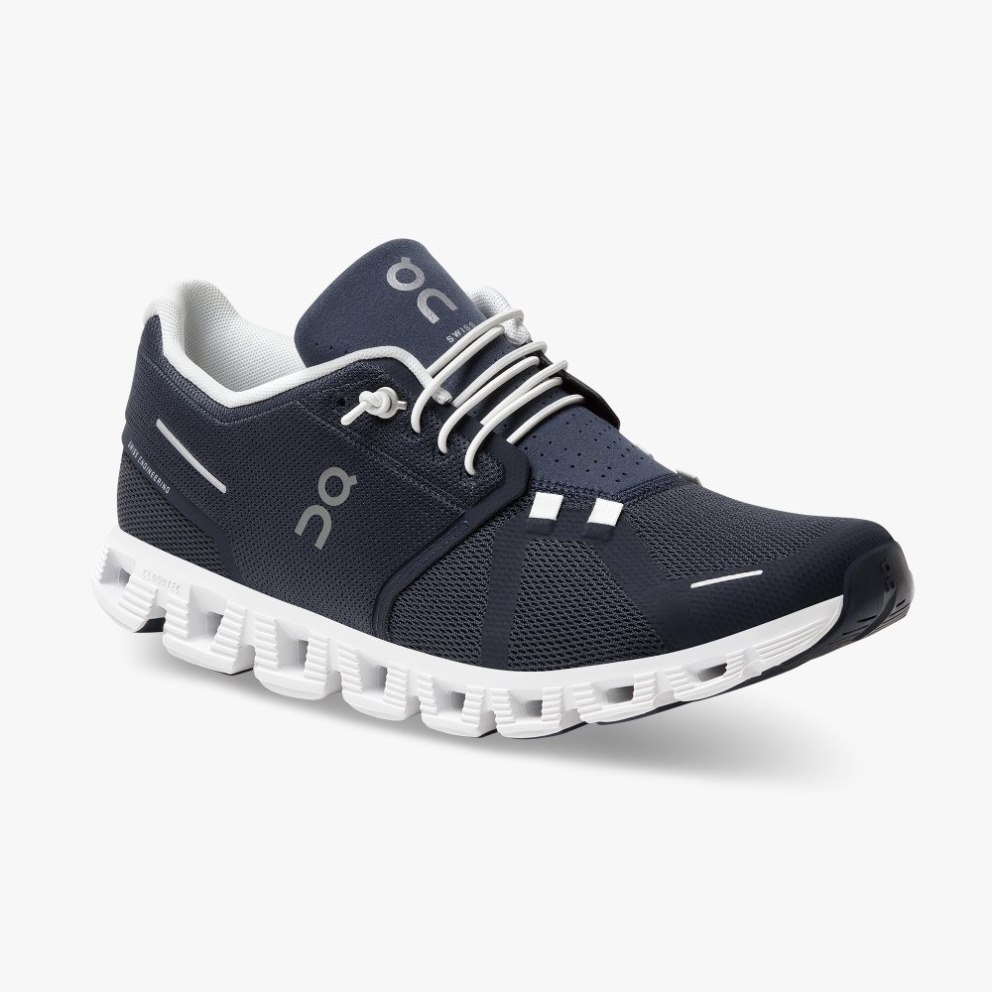 Men's On Cloud 5 Sneakers Navy | NZ-57216