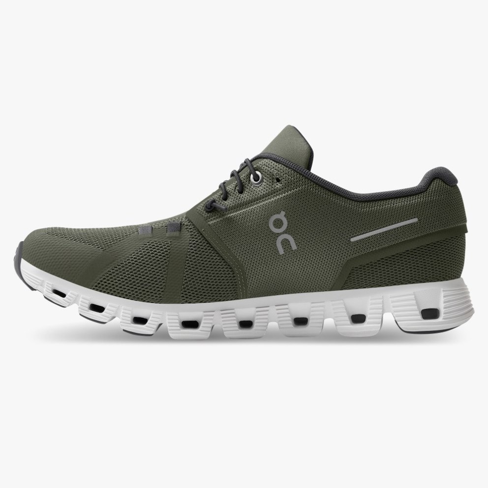 Men's On Cloud 5 Sneakers Olive | NZ-38179