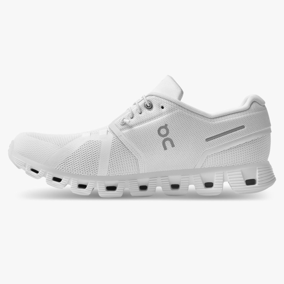 Men's On Cloud 5 Sneakers White | NZ-93708