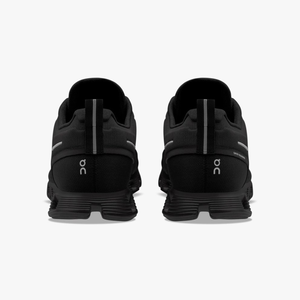 Men's On Cloud 5 Waterproof Sneakers Black | NZ-42098