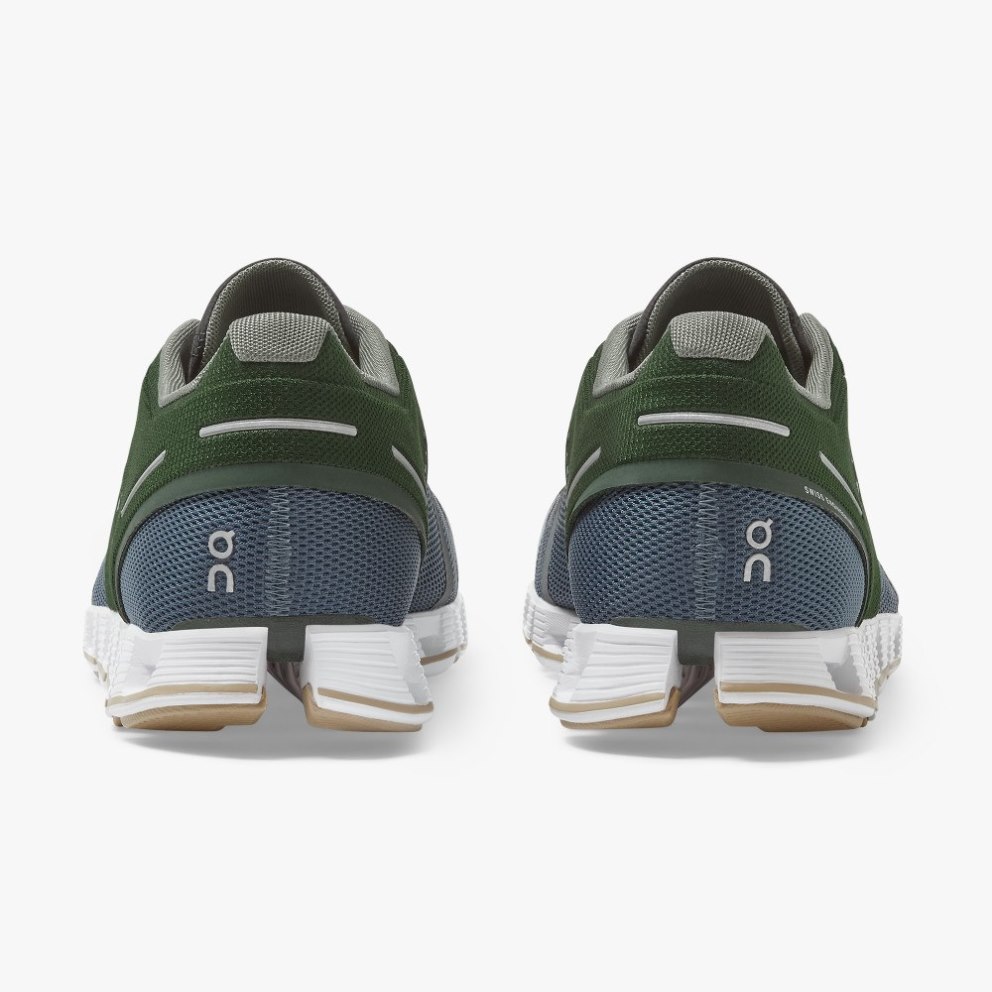 Men's On Cloud 70 | 30 Sneakers Green / Navy | NZ-07519