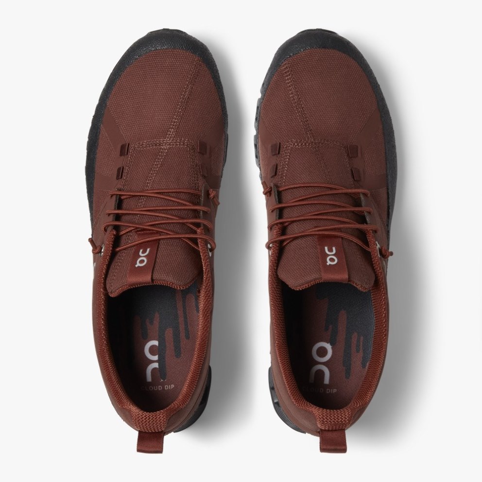 Men's On Cloud Dip Sneakers Burgundy | NZ-82315