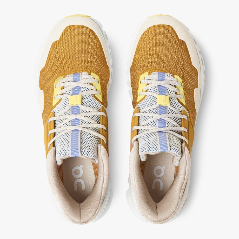 Men's On Cloud Hi Edge Sneakers Mustard | NZ-16420