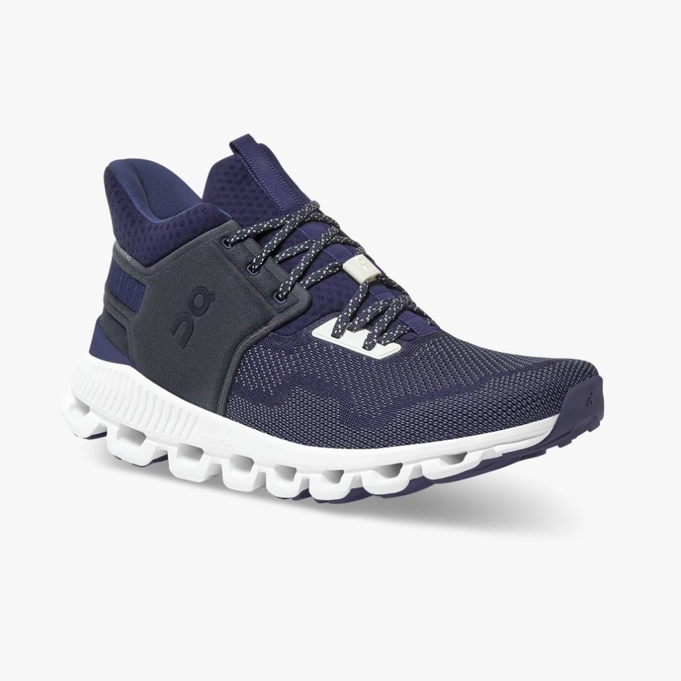 Men's On Cloud Hi Edge Sneakers Navy | NZ-86713