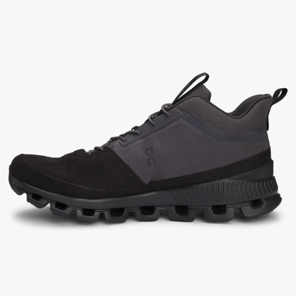 Men's On Cloud Hi Sneakers Black / Grey | NZ-28346