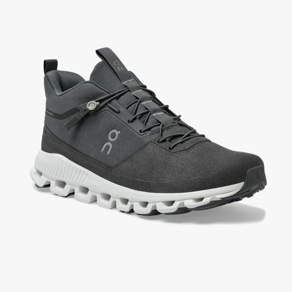 Men's On Cloud Hi Sneakers Black | NZ-45918