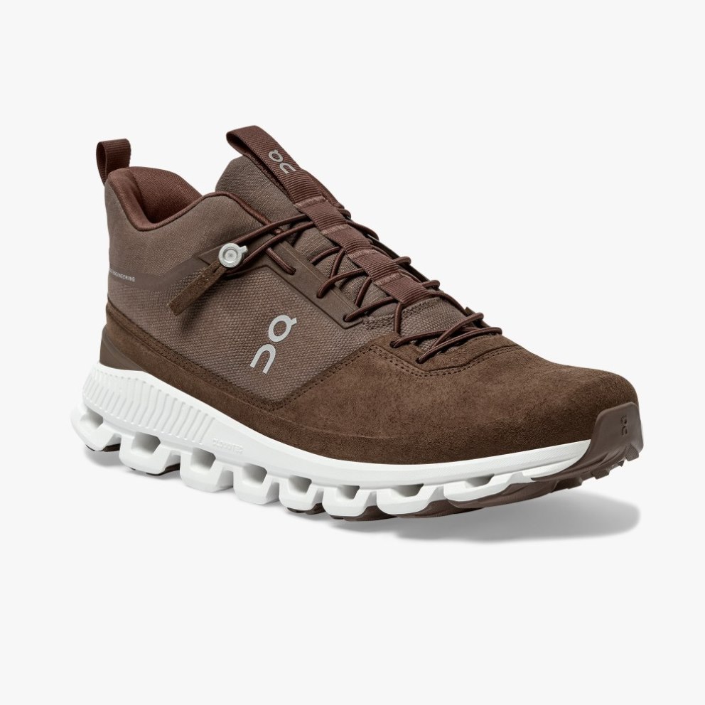 Men's On Cloud Hi Sneakers Brown | NZ-91580