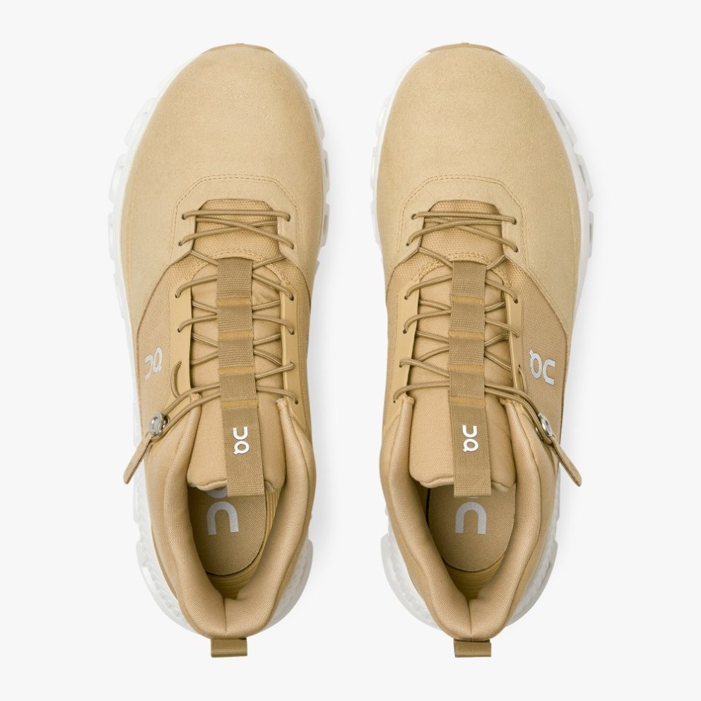 Men's On Cloud Hi Sneakers Khaki | NZ-84621