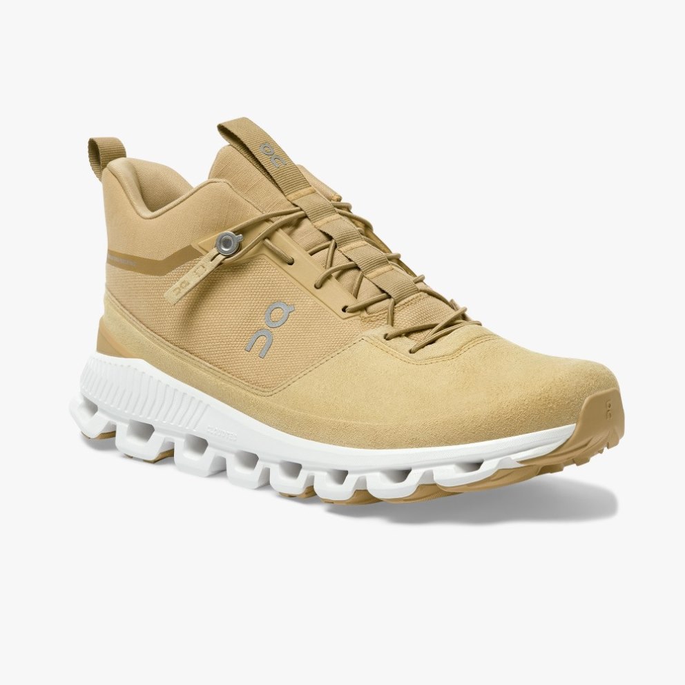 Men's On Cloud Hi Sneakers Khaki | NZ-84621