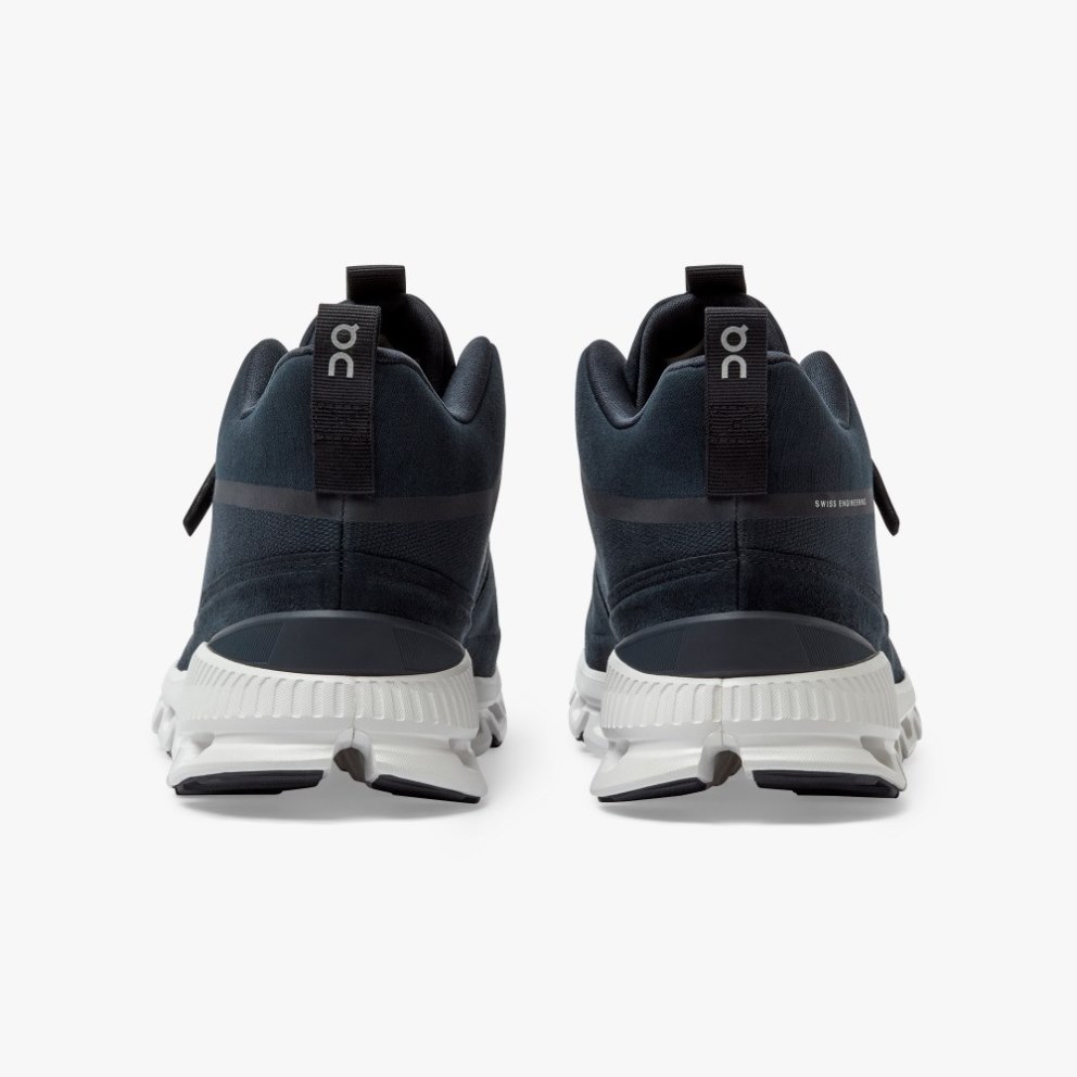 Men's On Cloud Hi Sneakers Navy | NZ-31962