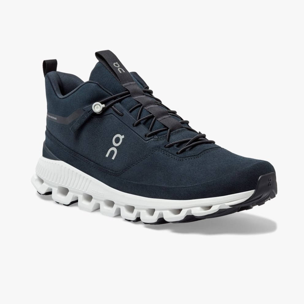 Men's On Cloud Hi Sneakers Navy | NZ-31962