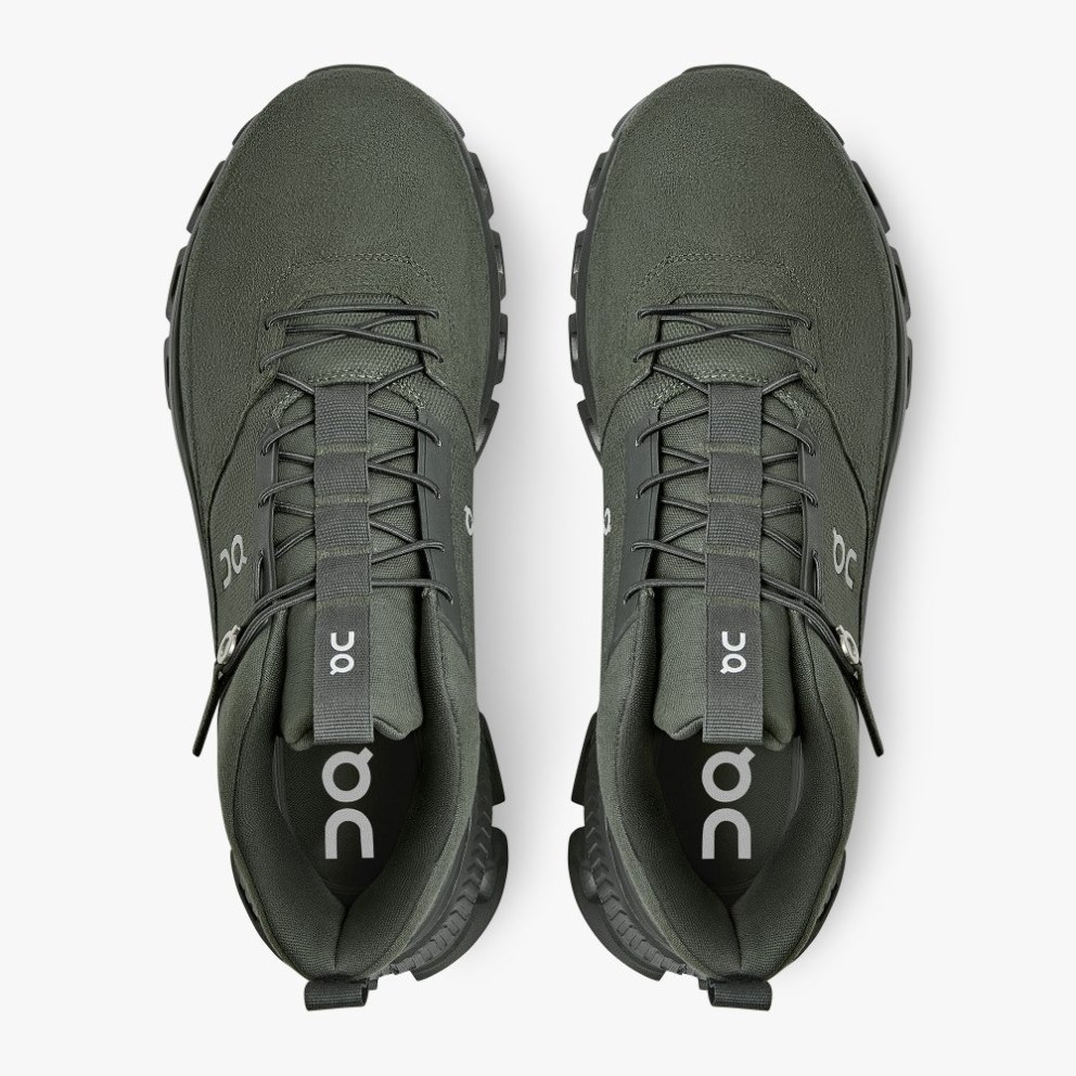 Men's On Cloud Hi Sneakers Olive | NZ-32560