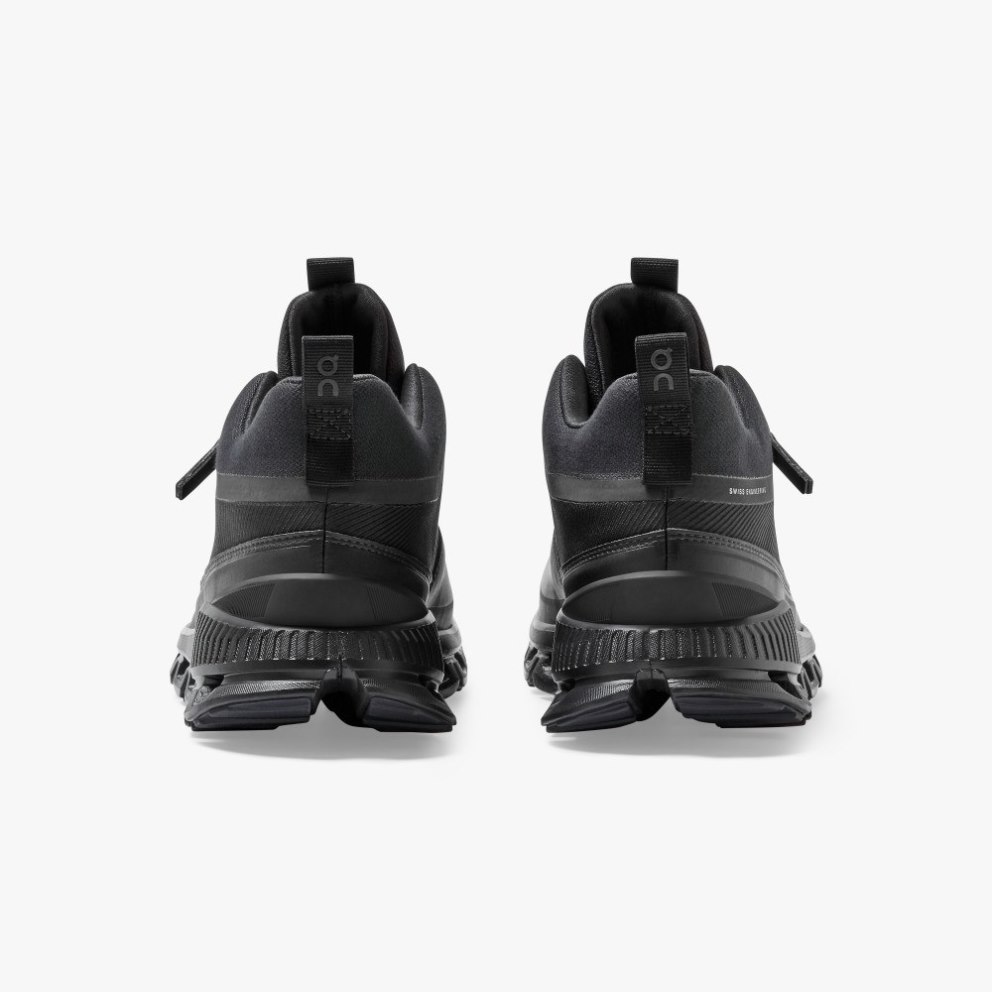 Men's On Cloud Hi Waterproof Sneakers Black | NZ-49508