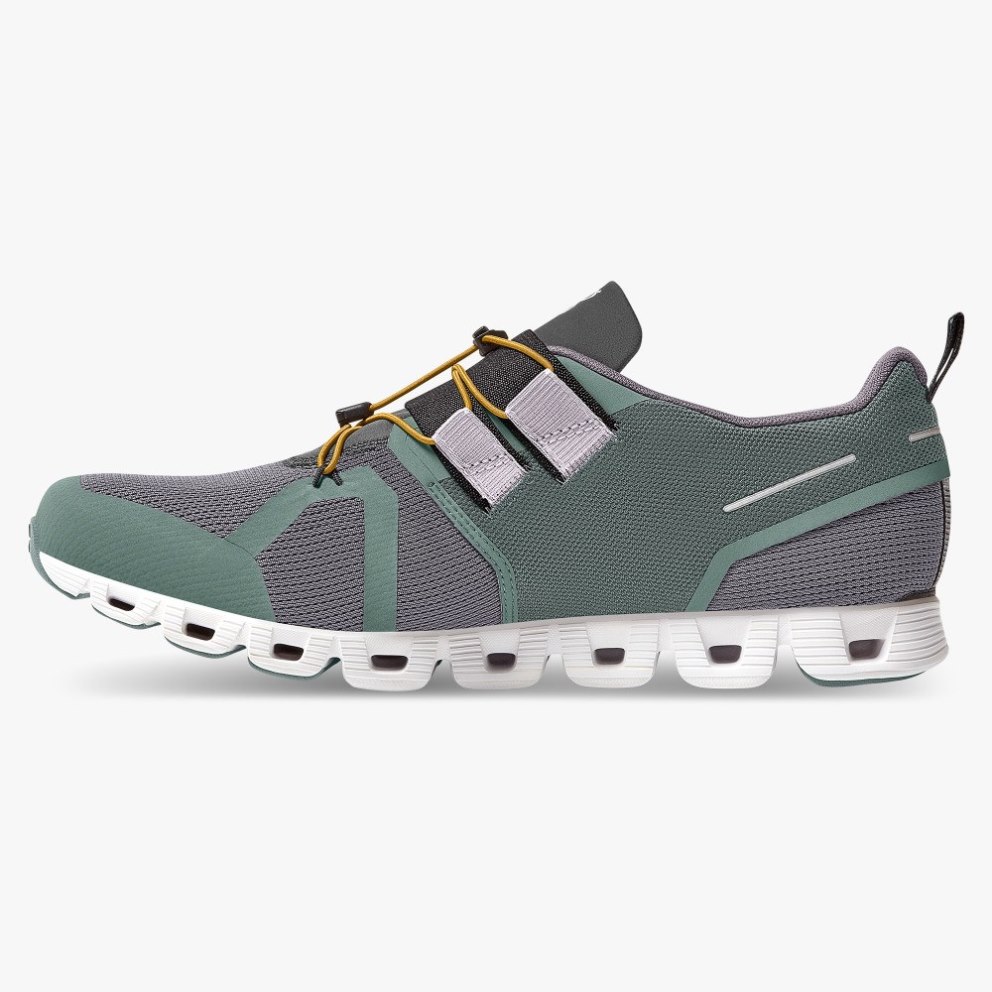 Men's On Cloud Nexus Sneakers Grey / Green | NZ-42507