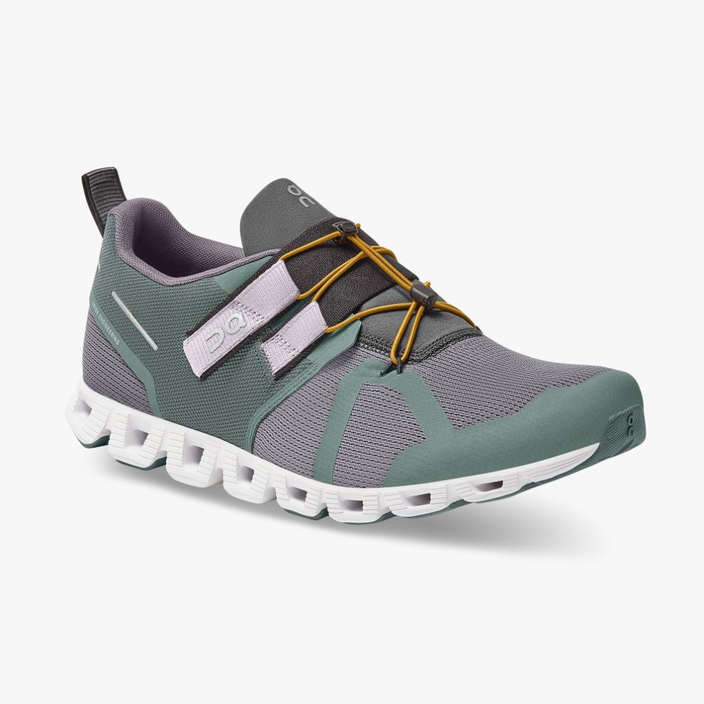 Men's On Cloud Nexus Sneakers Grey / Green | NZ-42507