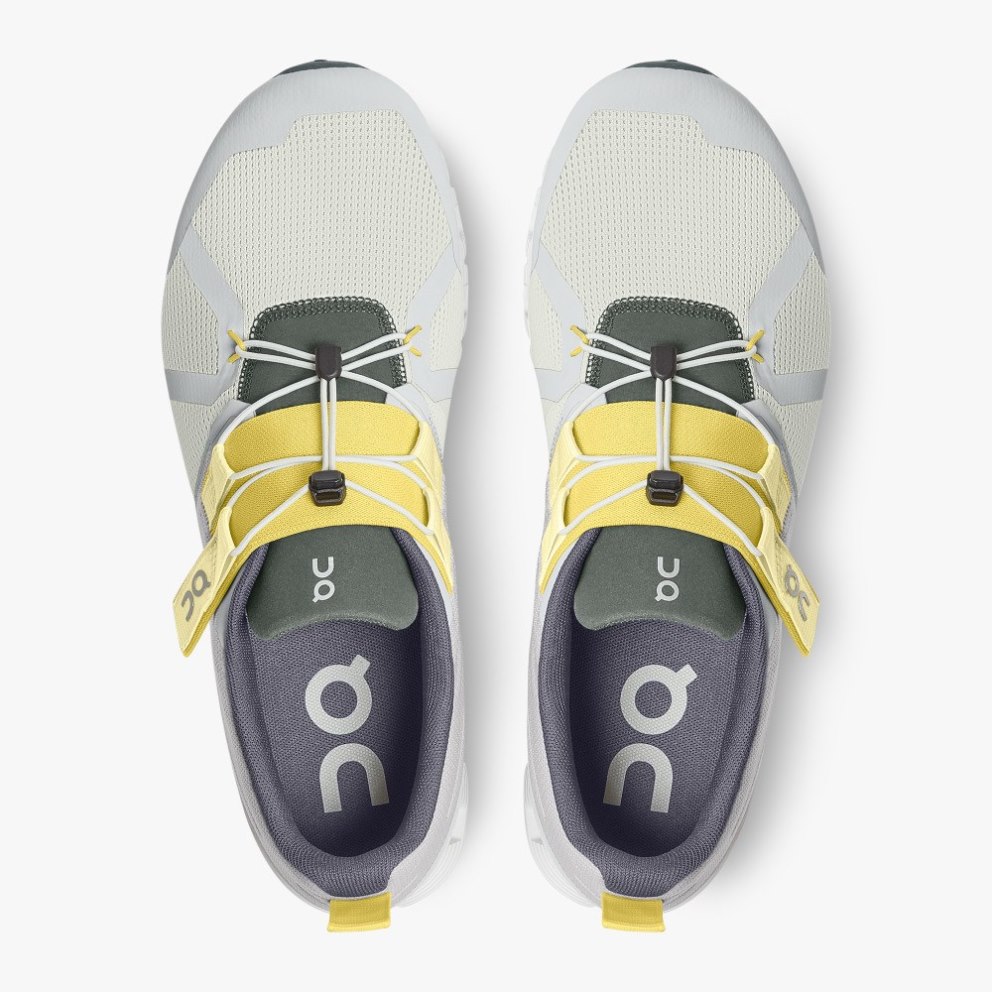 Men's On Cloud Nexus Sneakers Light Grey / Lemon | NZ-23140