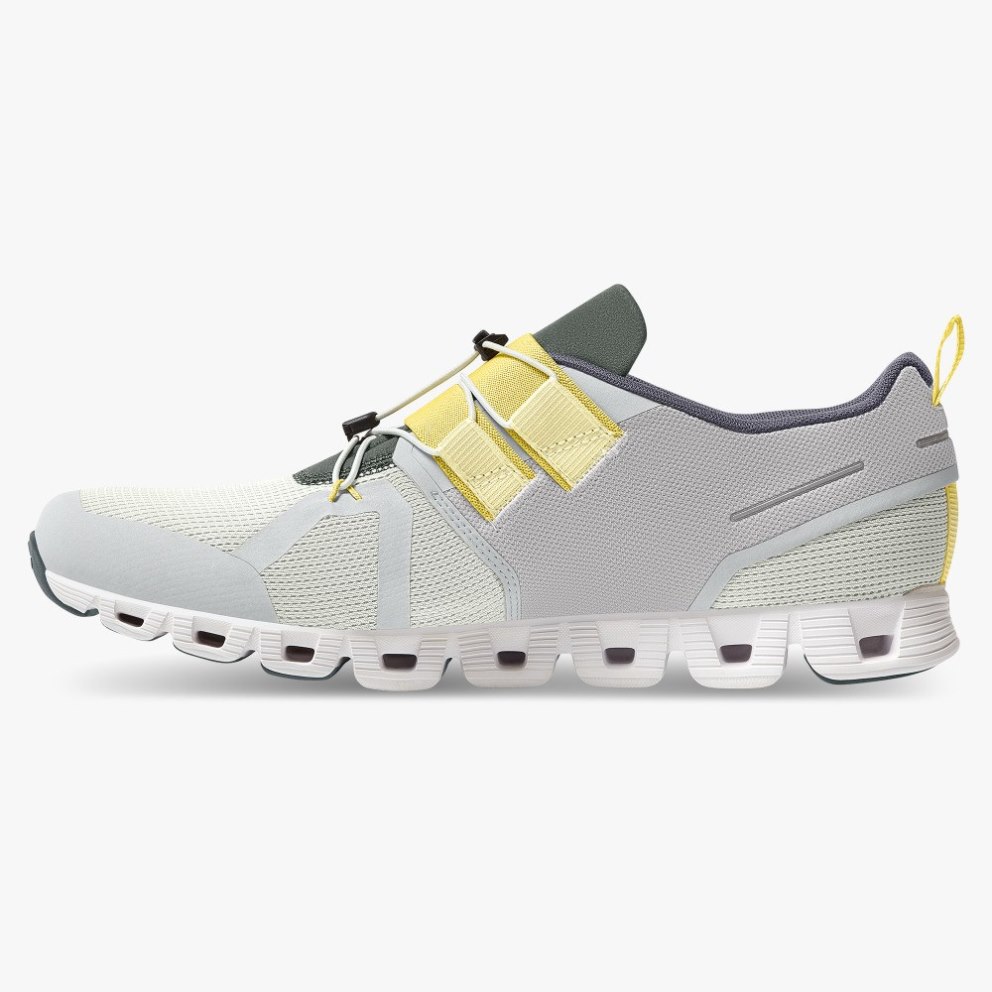 Men's On Cloud Nexus Sneakers Light Grey / Lemon | NZ-23140