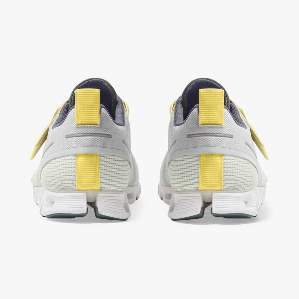 Men's On Cloud Nexus Sneakers Light Grey / Lemon | NZ-23140