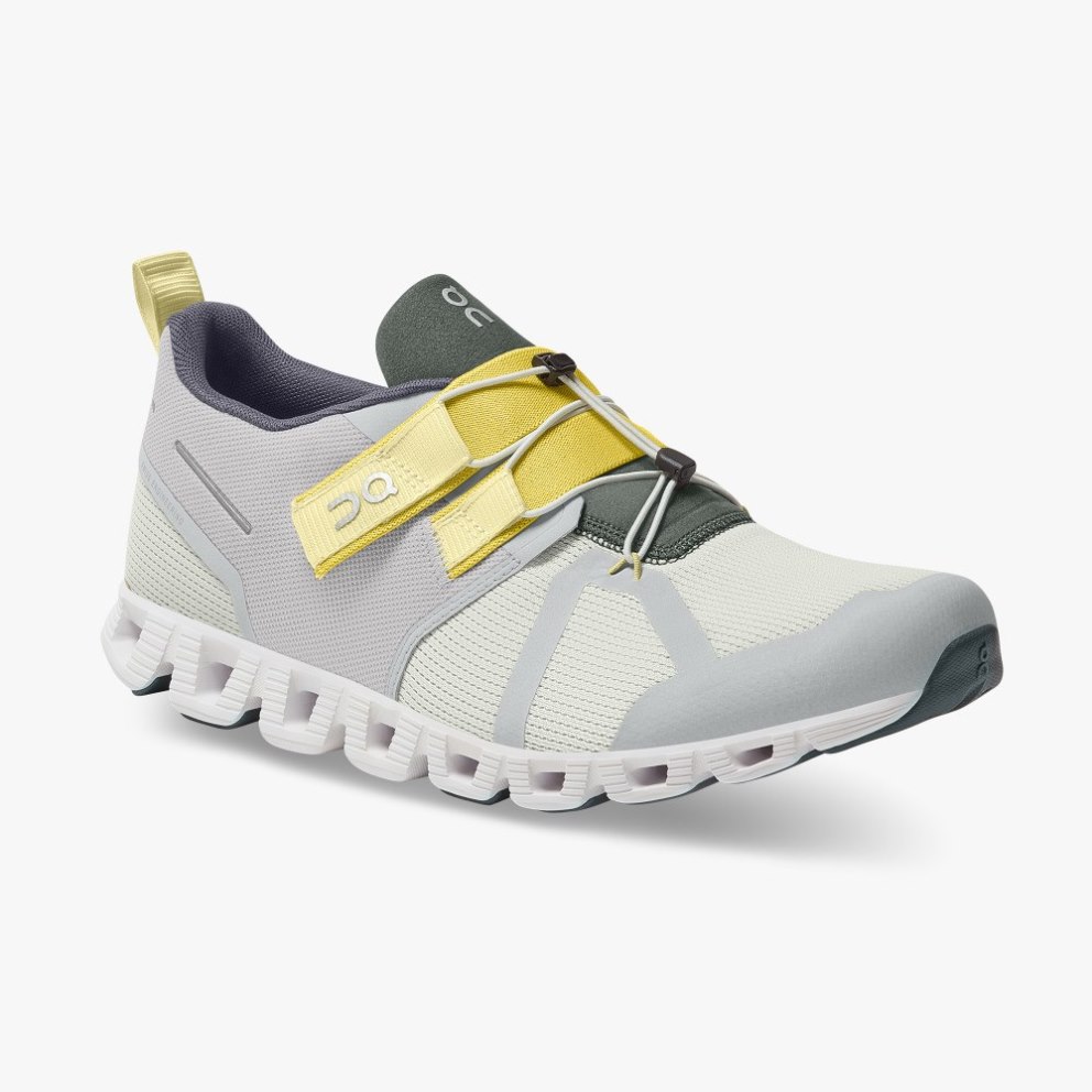 Men's On Cloud Nexus Sneakers Light Grey / Lemon | NZ-23140