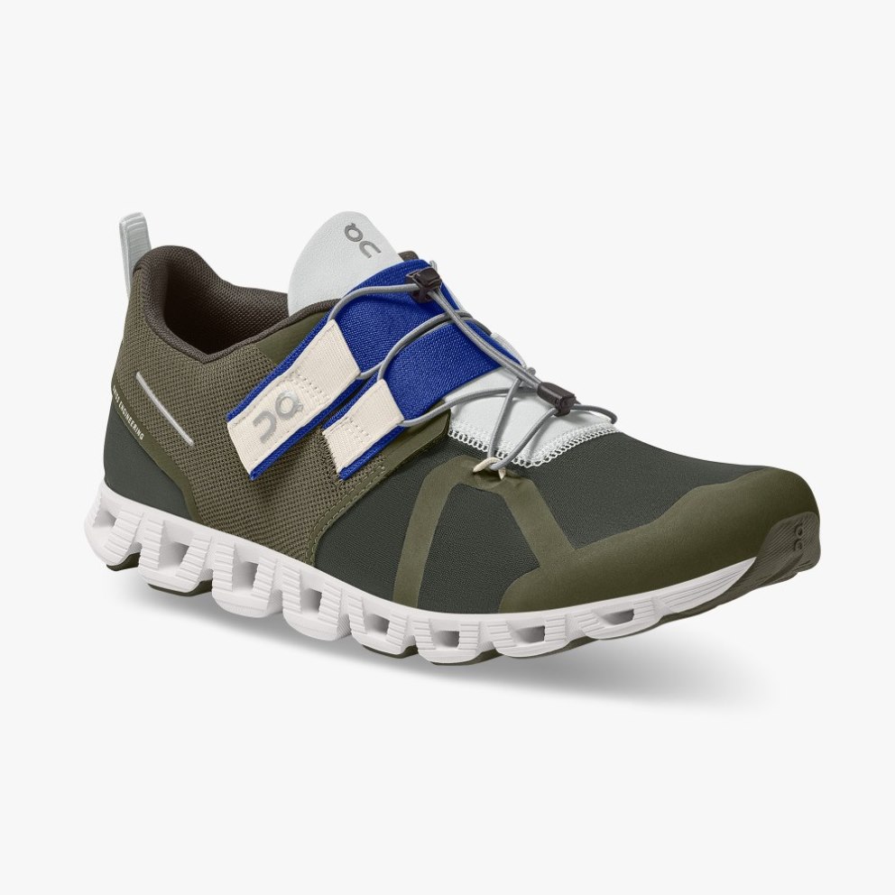 Men's On Cloud Nexus Sneakers Olive | NZ-52876