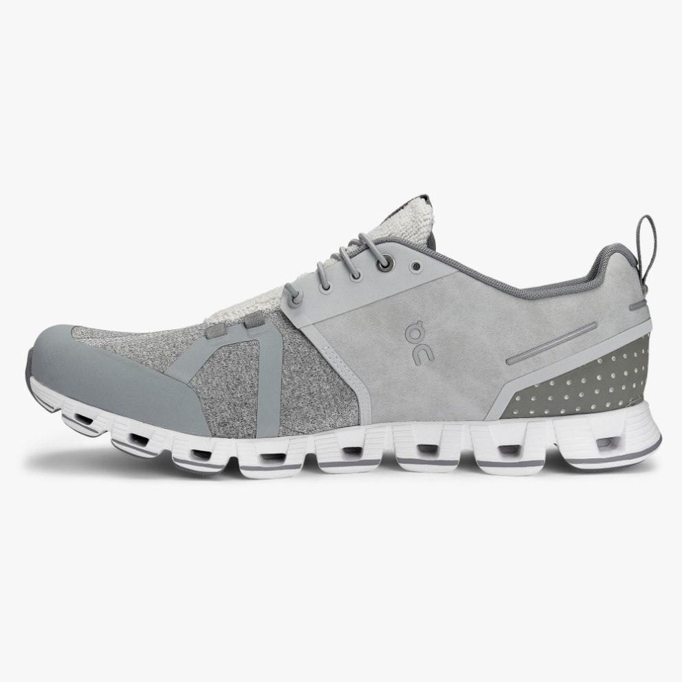 Men's On Cloud Terry Sneakers Silver | NZ-74069