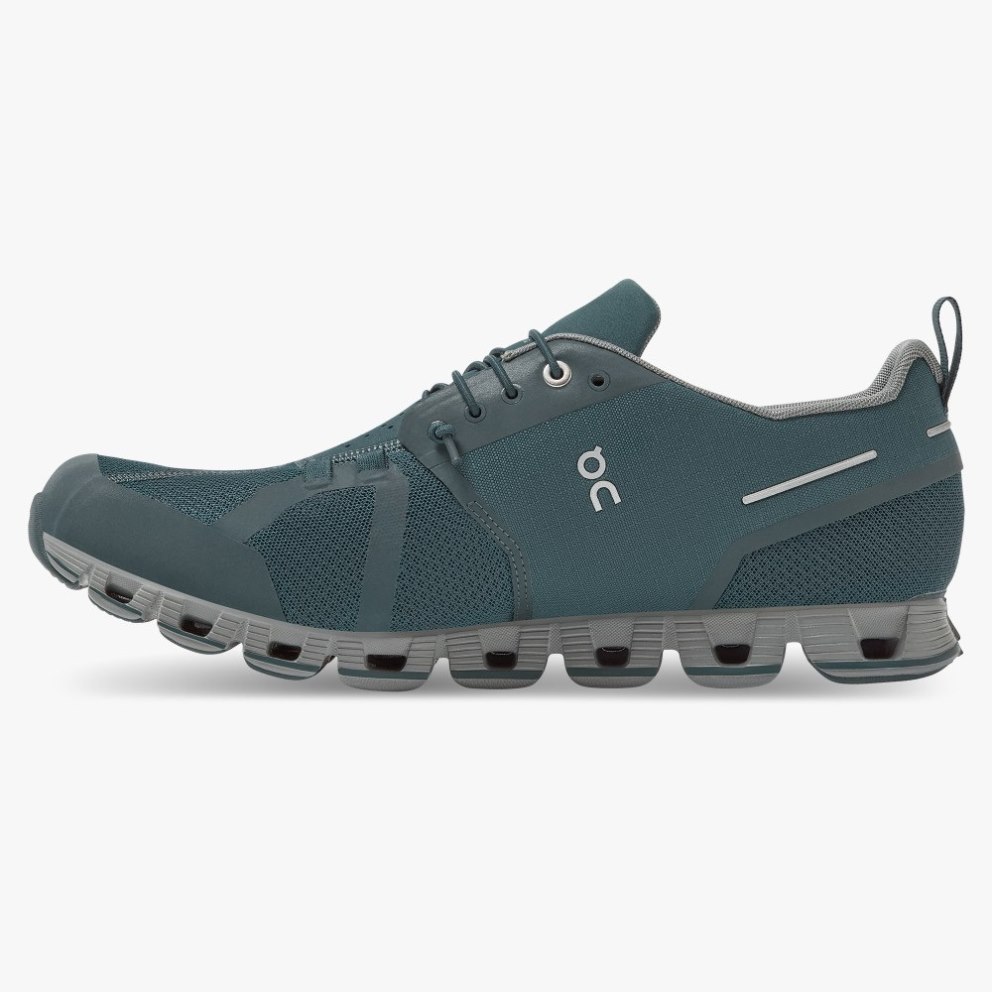 Men's On Cloud Waterproof Sneakers Green | NZ-71824