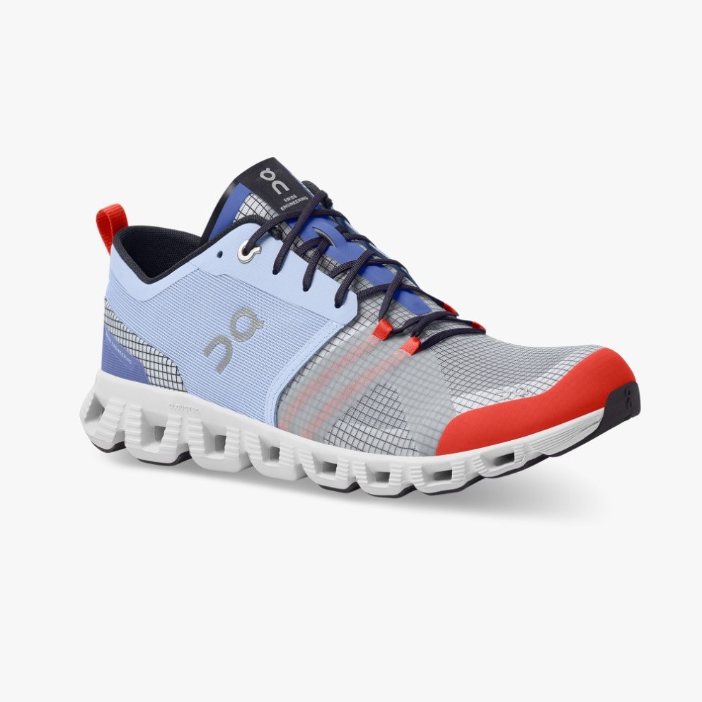 Men's On Cloud X Shift Training Shoes Blue / Grey | NZ-51927