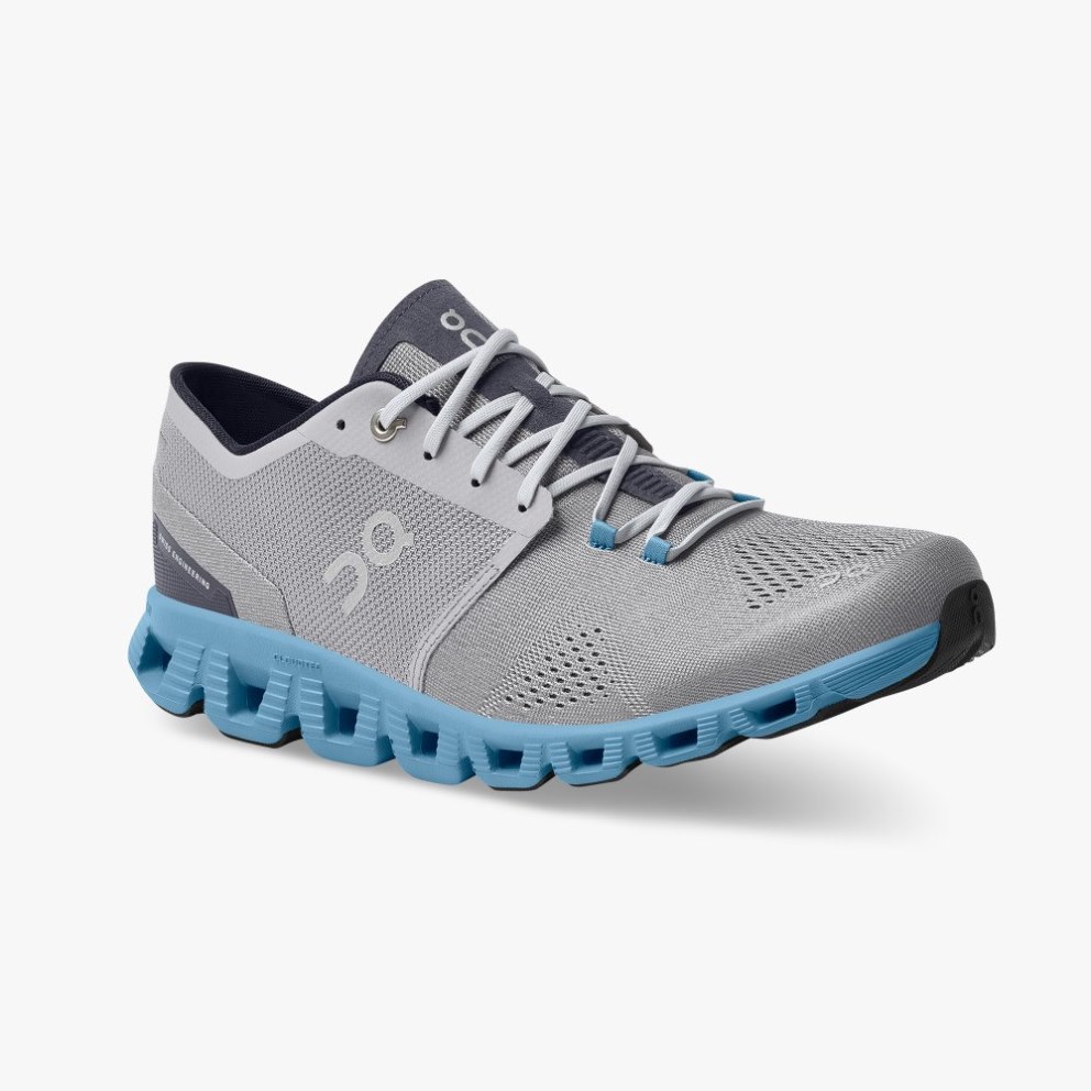 Men's On Cloud X Training Shoes Grey | NZ-95128