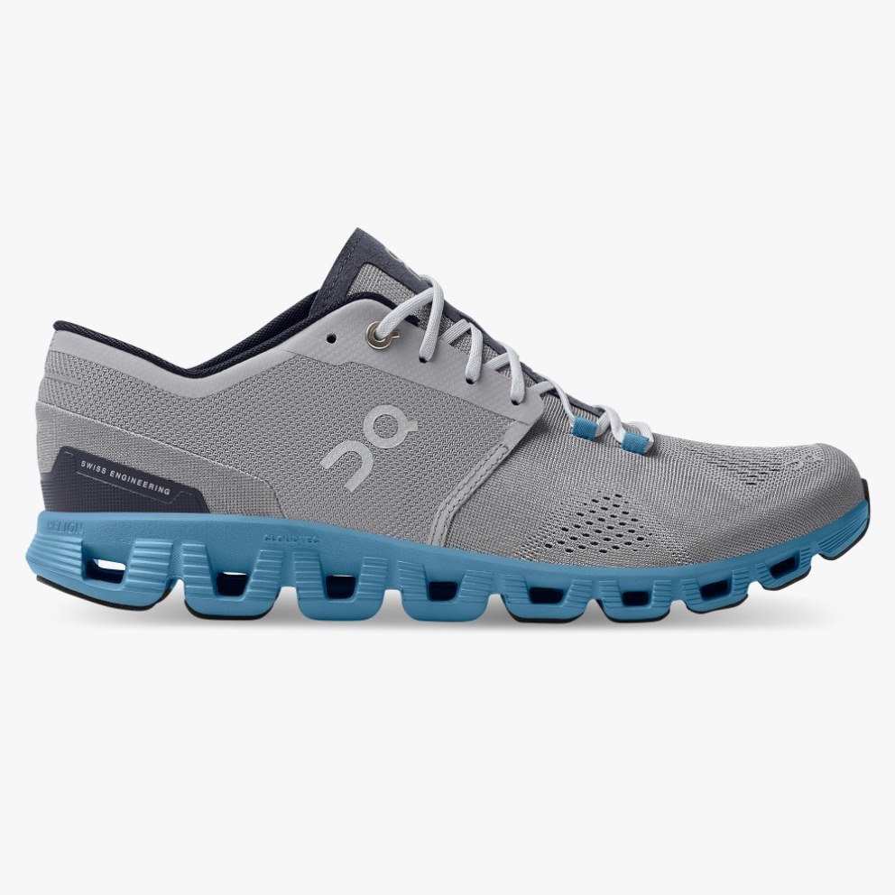 Men\'s On Cloud X Training Shoes Grey | NZ-95128