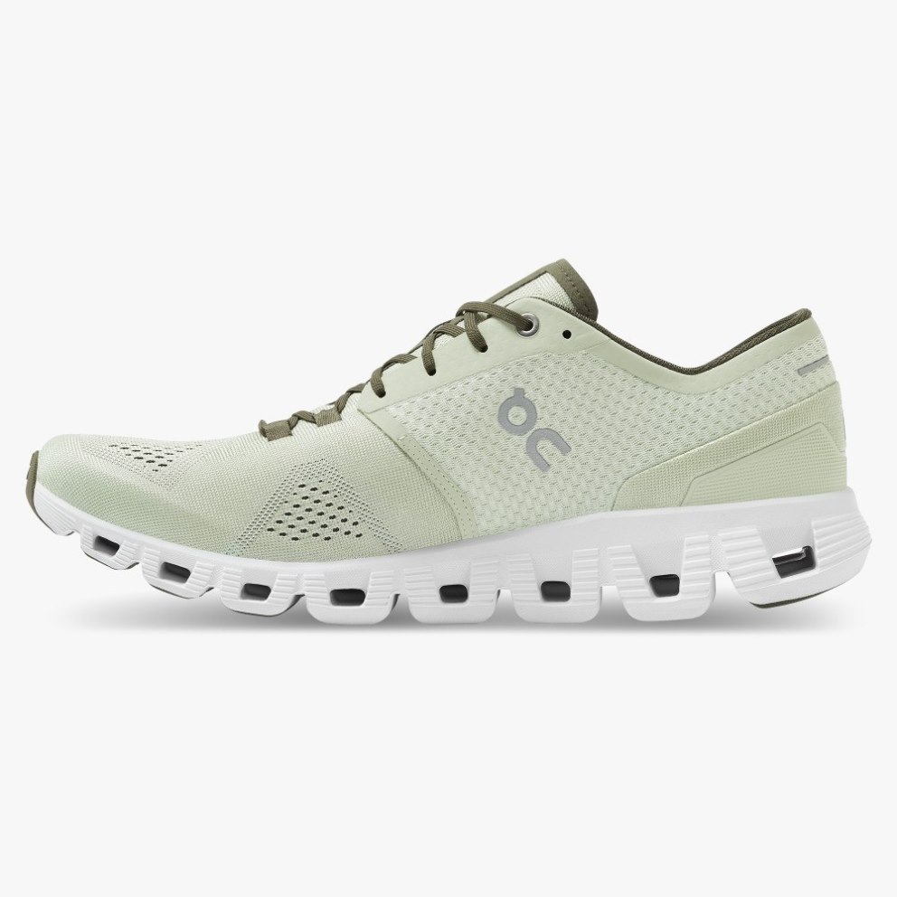 Men's On Cloud X Training Shoes Mint | NZ-04812