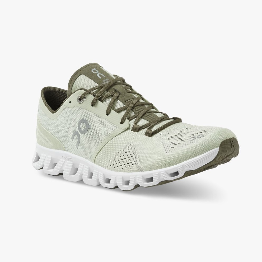 Men's On Cloud X Training Shoes Mint | NZ-04812