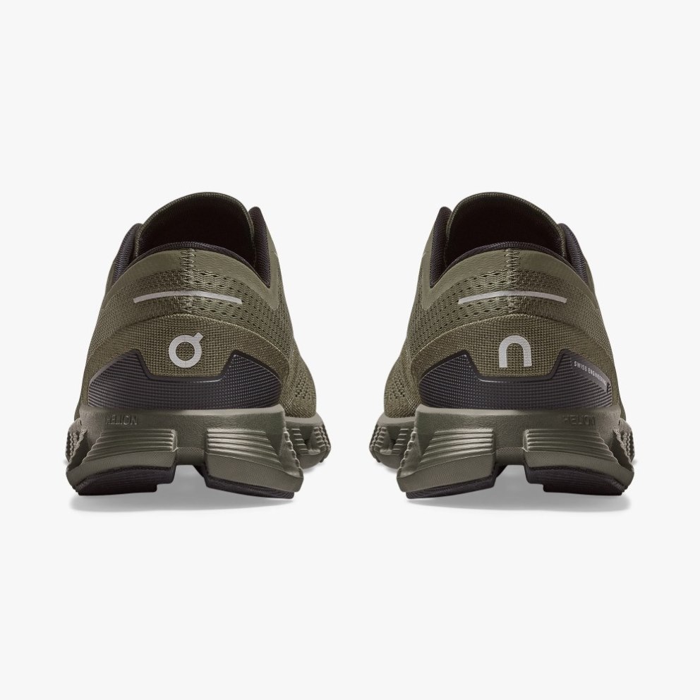 Men's On Cloud X Training Shoes Olive | NZ-80197