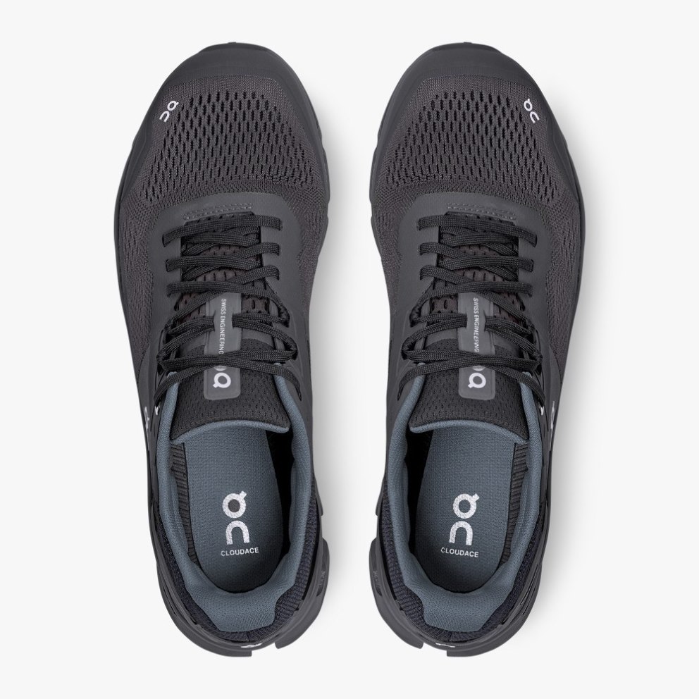 Men's On Cloudace Running Shoes Black | NZ-80612