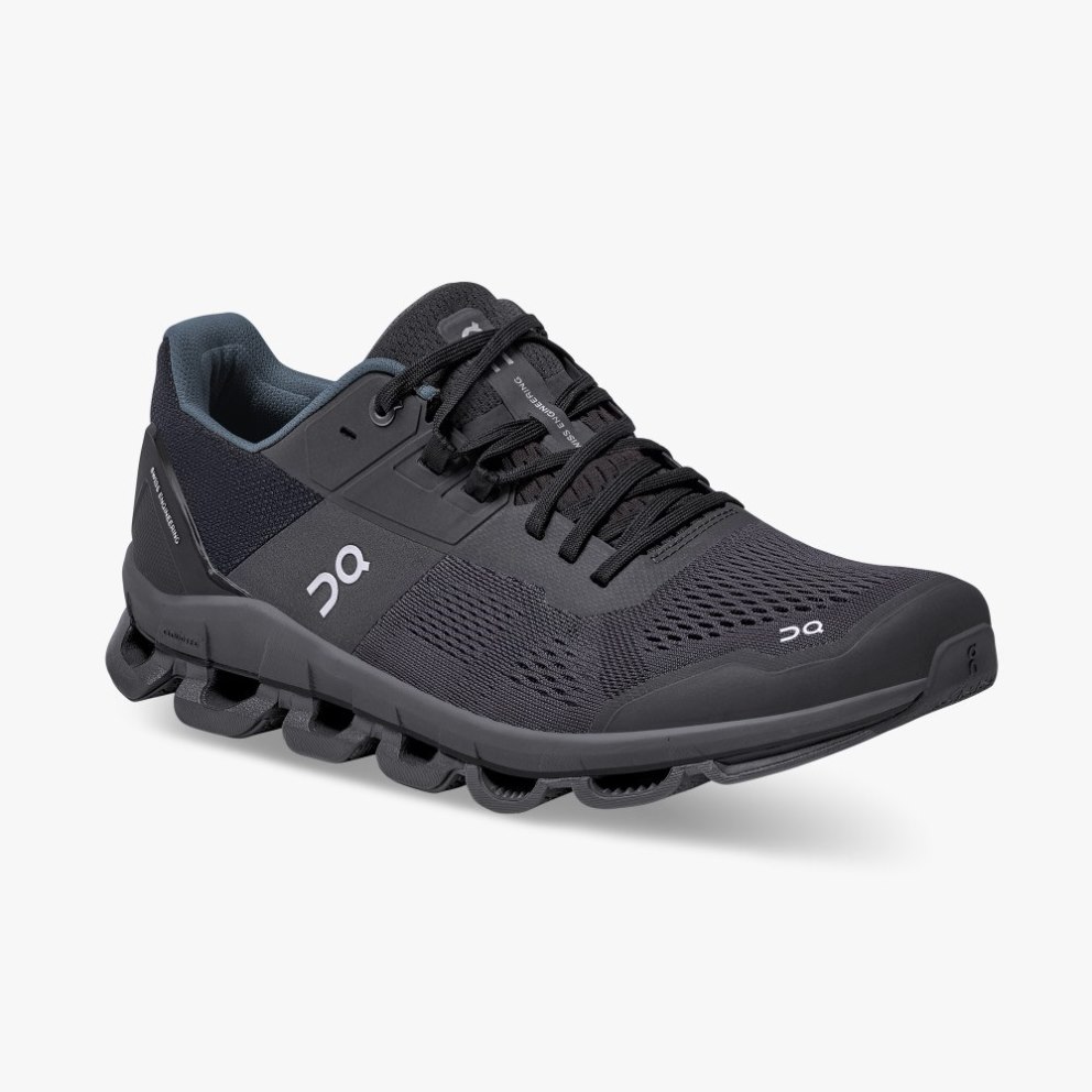 Men's On Cloudace Running Shoes Black | NZ-80612