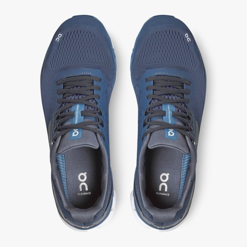 Men's On Cloudace Running Shoes Navy | NZ-85741