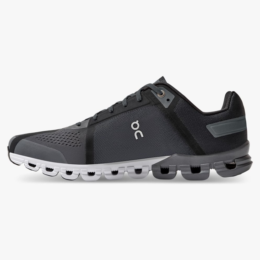 Men's On Cloudflow Running Shoes Black | NZ-03267