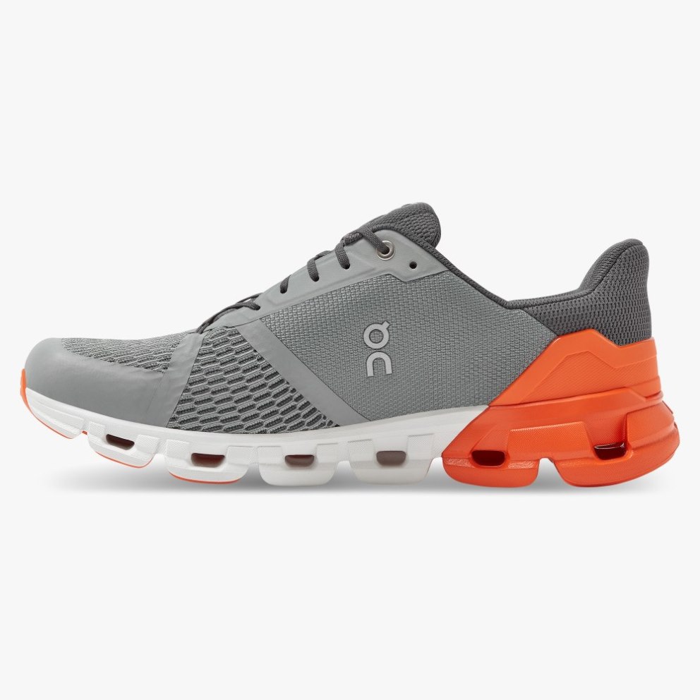 Men's On Cloudflyer Running Shoes Grey | NZ-10526