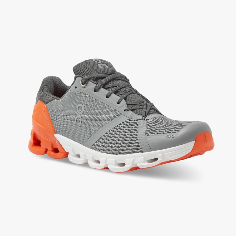 Men's On Cloudflyer Running Shoes Grey | NZ-10526