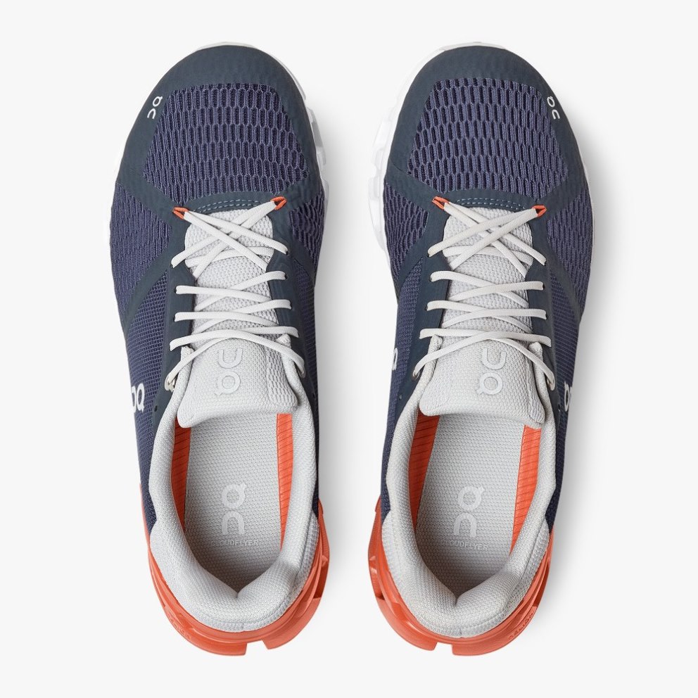 Men's On Cloudflyer Running Shoes Navy | NZ-13428