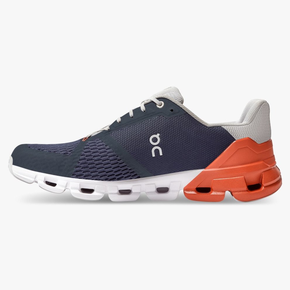 Men's On Cloudflyer Running Shoes Navy | NZ-13428