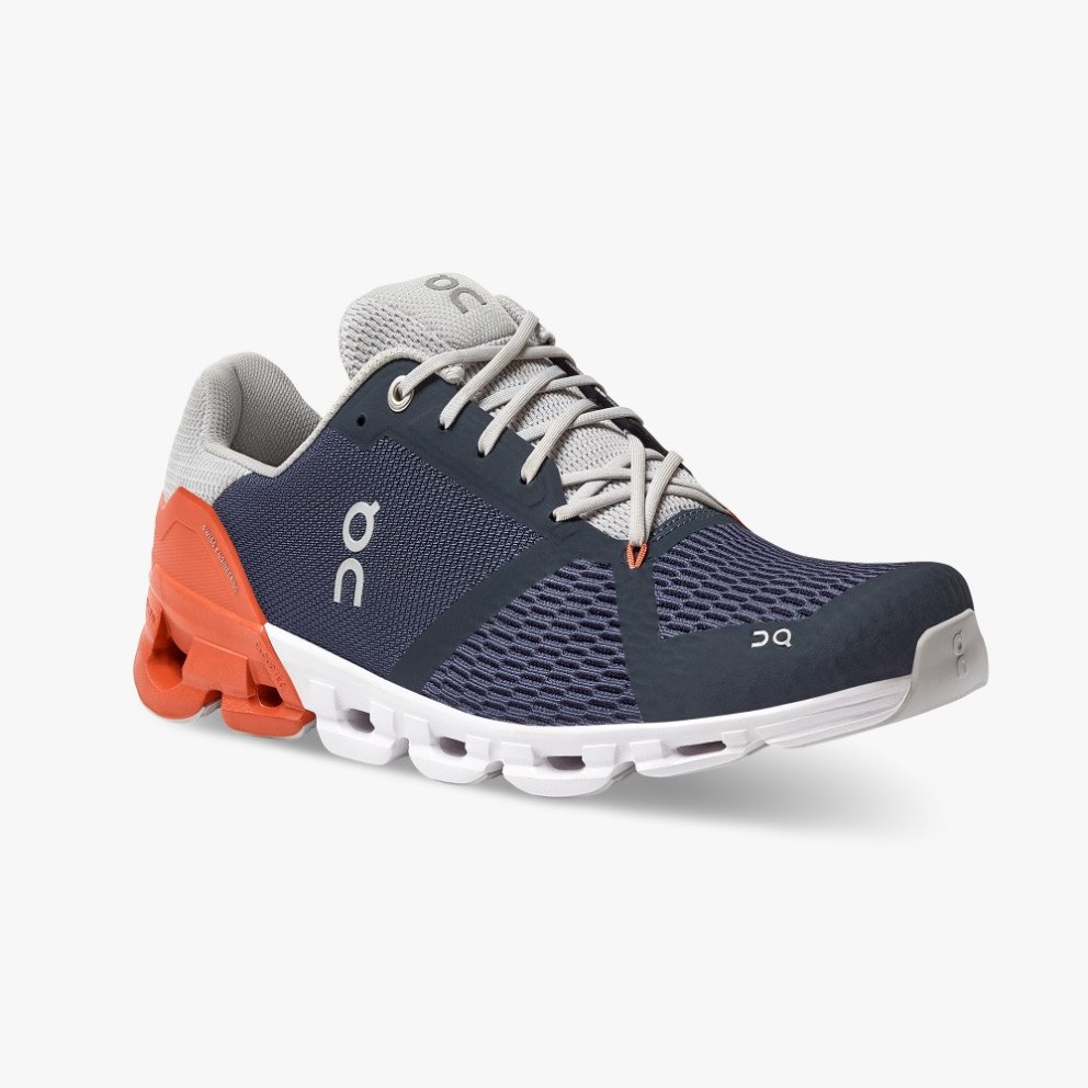 Men's On Cloudflyer Running Shoes Navy | NZ-13428