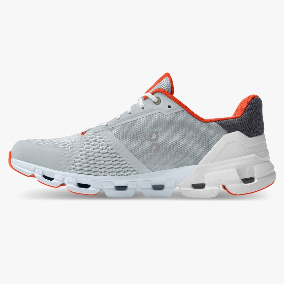 Men's On Cloudflyer Running Shoes Grey | NZ-28013